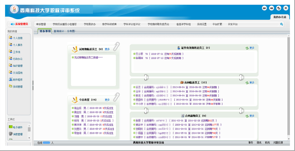 西南科技大学职称评审系统